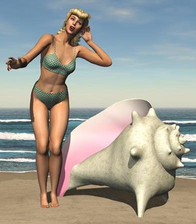 Bikini Girl On Beach