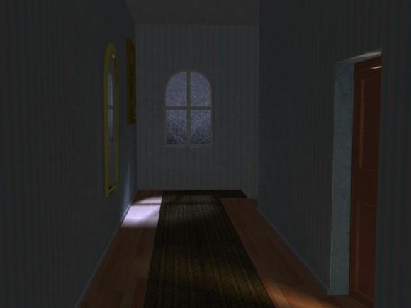 Dark Corridor With Window