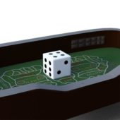 Casino Table With Die