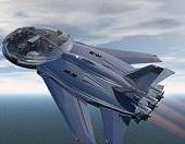 Alien Cruiser Futuristic Spacecraft