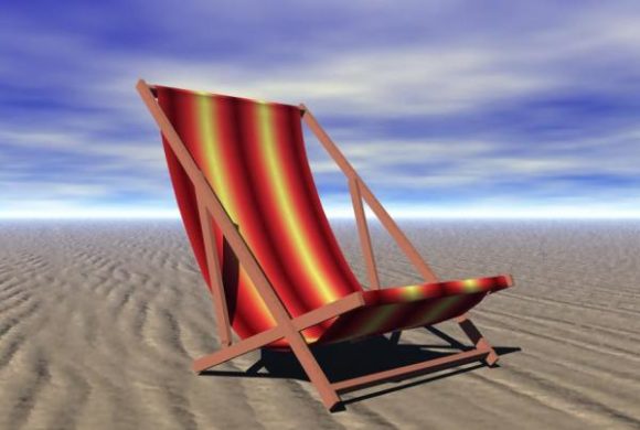Deck Chair On Beach