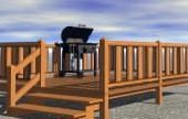 Outdoor Deck And Gas Grill