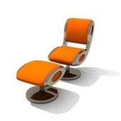 Modern Relax Chair With Ottoman