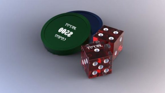 Game Dice And Chip Coin