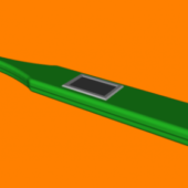 Green Digital Thermometer