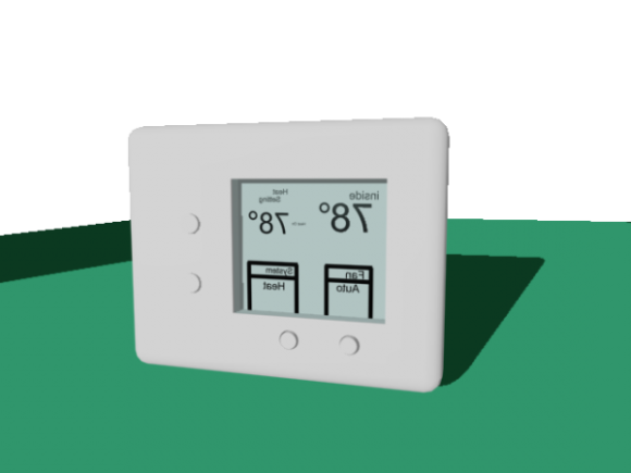 White Digital Thermostat