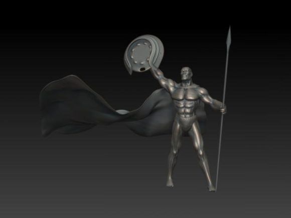 Character Sculpture Strong Man