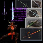 Samurai Ninja Sword Knife Set