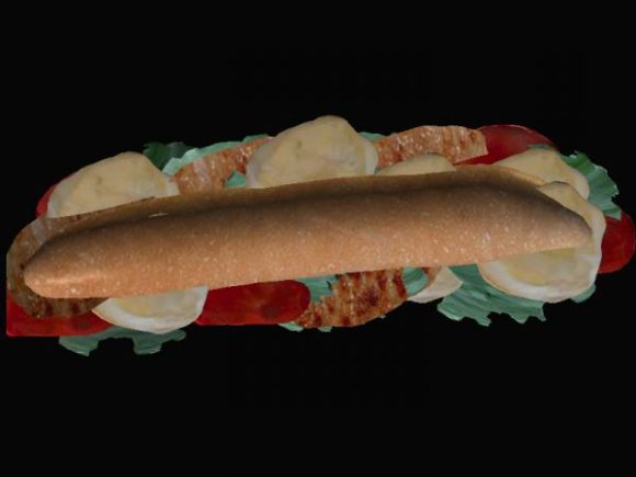 French Burger Food, Food 3D Model - .Obj - 123Free3DModels