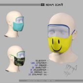 Face Mask Set With Mannequin Head