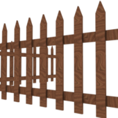 Corner Wooden Fence