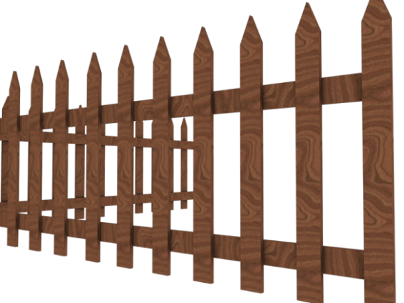 Corner Wooden Fence