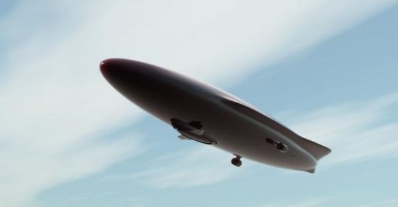 Futuristic Blimp Aircraft