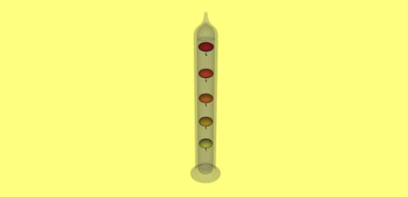 Vintage Galileo Thermometer