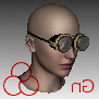 Goggles With Girl Head