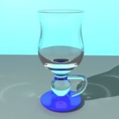 Glass Cup Low Handle