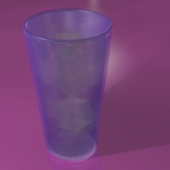 Ice In Glass Cup