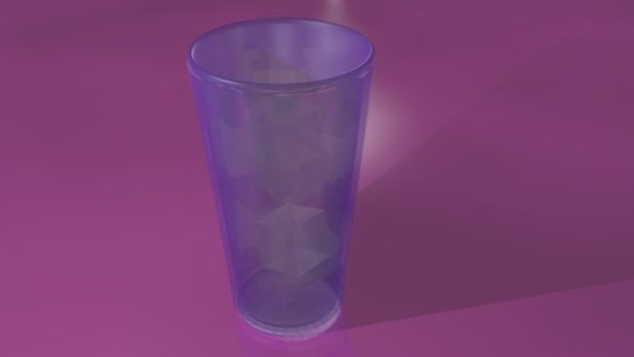 Ice In Glass Cup