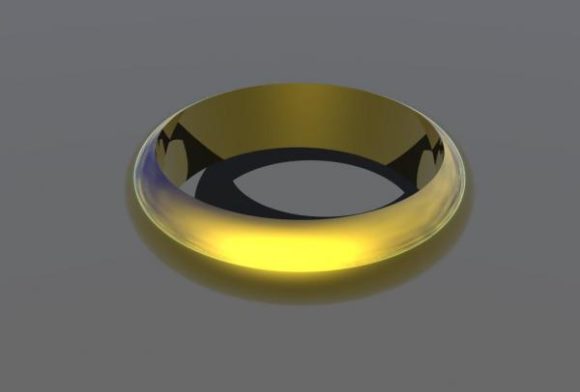 Golden Wedding Ring, Ring 3D Model - .Bryce - 123Free3DModels