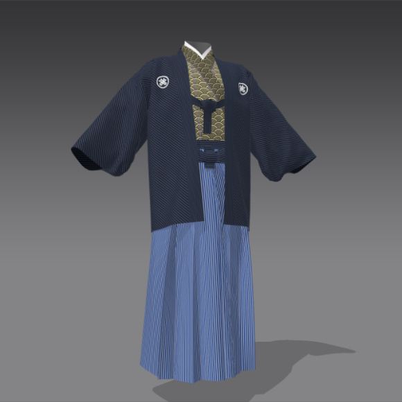 Hakama Japanese Traditional Fashion, Clothing 3D Model - .Ma, Mb ...