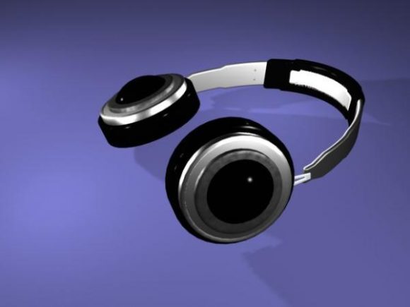Headphone Black White Color