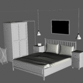 Modernism Bedroom Ikea Furniture Set