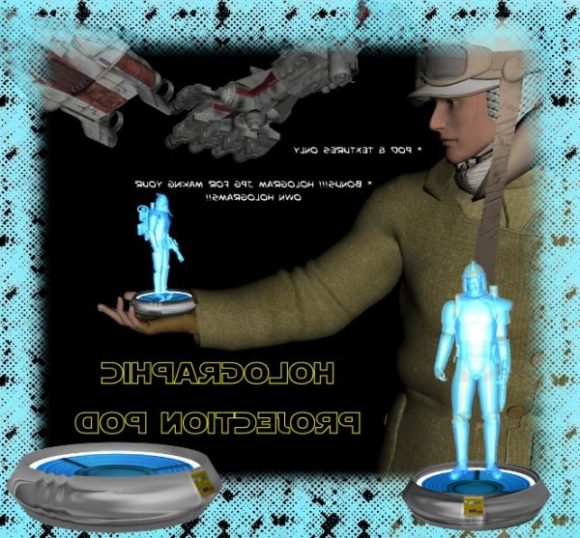 Holographic With Soldier Character