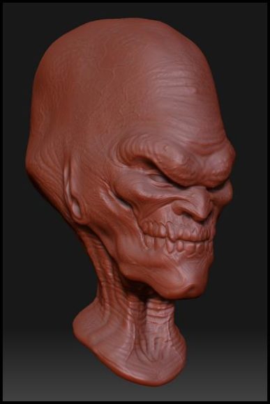 Alien Human Sculpture Character