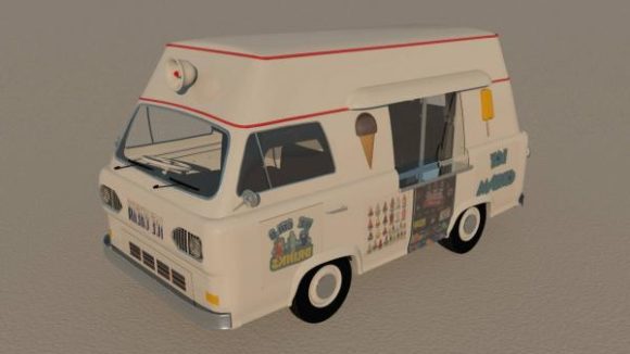 Vintage Bus Ice Cream Truck