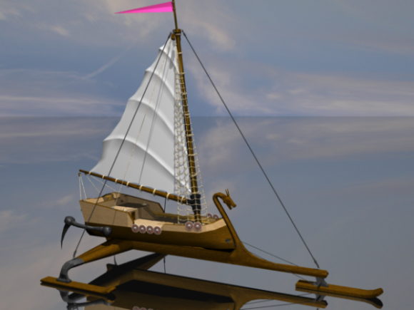 Ancient Sailing Boat
