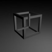Impossible Cube Abstract Shape