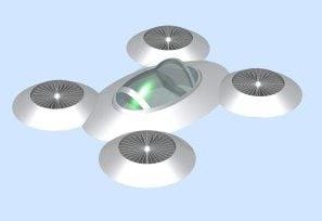 Futuristic Drone Aircaft