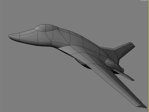 Lowpoly Jet Fighter Concept