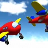 Jet Plane Cartoon Toy