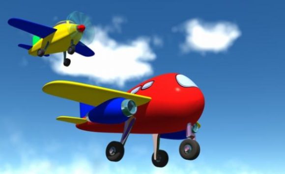 Cartoon Plane Kid Toy