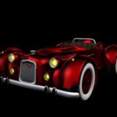 Red Bugatti Car