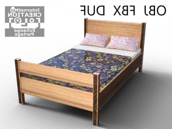 Simple Platform Wood Bed