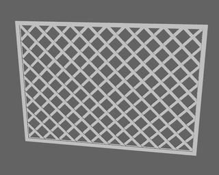 Iron Lattice Frame Decoration