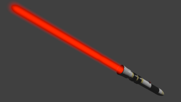 Red Lightsaber Scifi Weapon