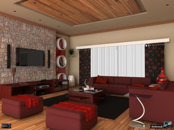 Living Room With Furniture