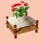 Livingroom Table With Flower