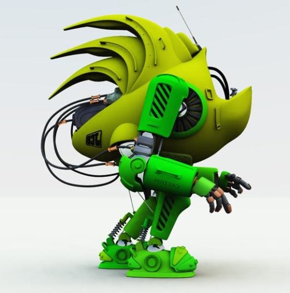 Locust Cartoon Character