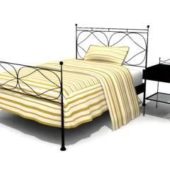Luxury Bed Wrought Iron Frame