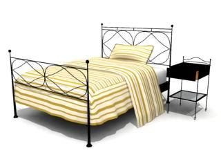 Luxury Bed Wrought Iron Frame