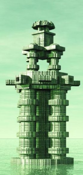 Lego Futuristic Tower Building
