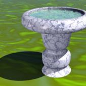 Marble Urn Water Basin