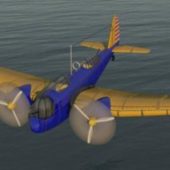 Vintage Bomber Aircraft Martin B10