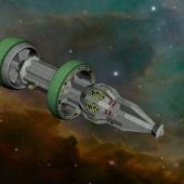 Merchant Starship Futuristic Spacecraft