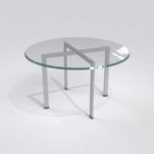 Modern Simple Round Glass Table