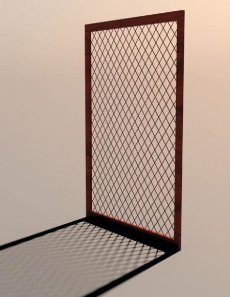 Mesh Screen Iron Frame